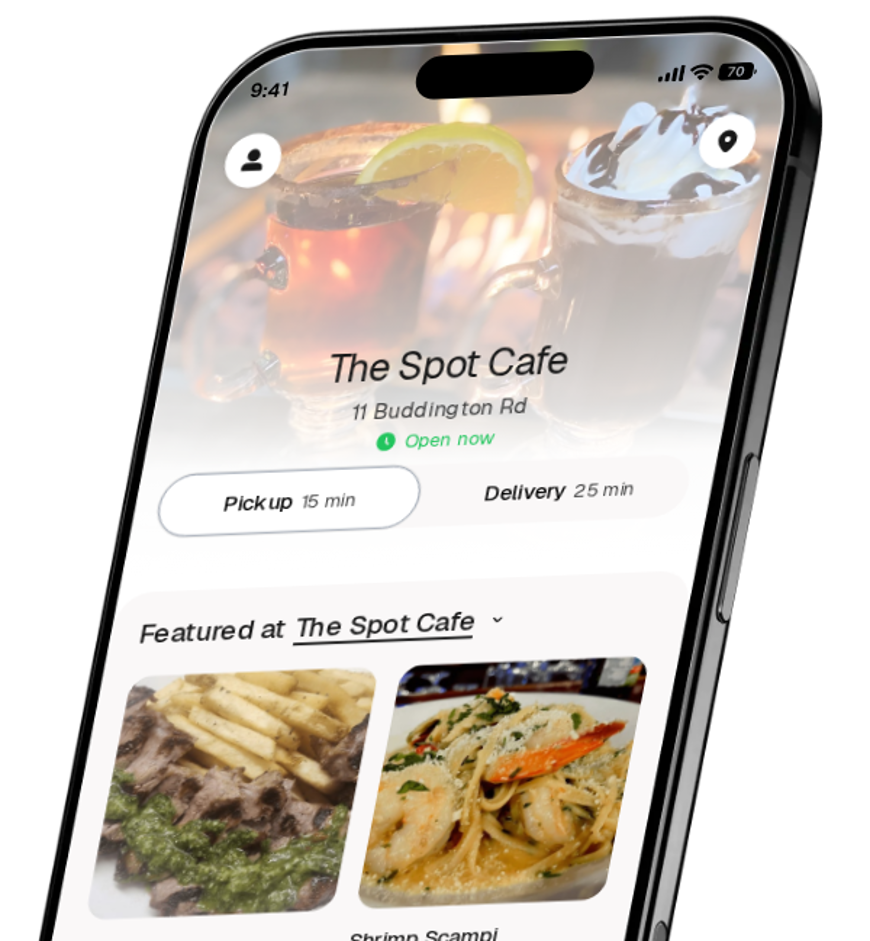 The Spot Cafe app preview