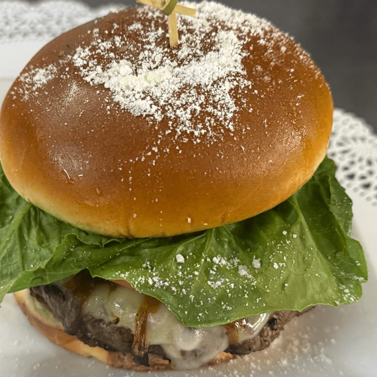 Indulge in Our French Onion Burger